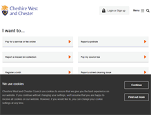 Tablet Screenshot of cheshirewestandchester.gov.uk